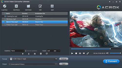 acrok video converter ultimate for linux