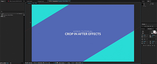 after effects crop interface