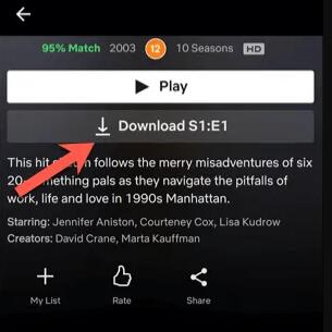 download netflix movie mobile