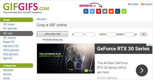 How to Crop GIFs online 