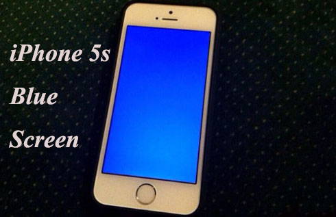iphone 5s blue screen issues