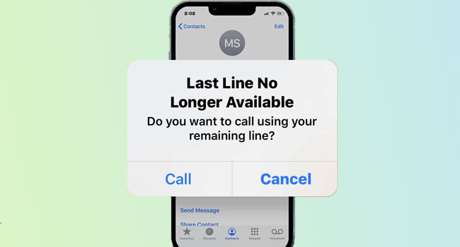 IPhone Last Line No Longer Available Fixed