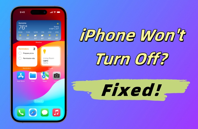 fix iphone won't turn off