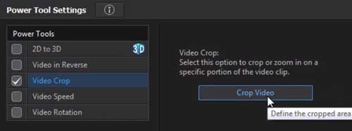 video tools cropping