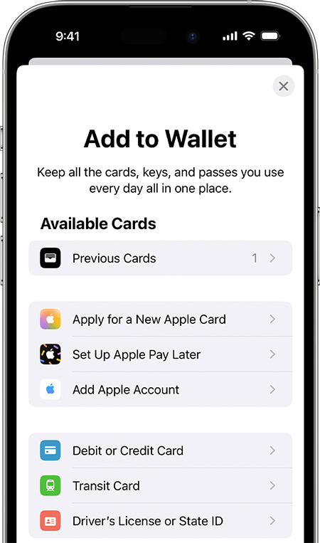 set up apple pay on iphone