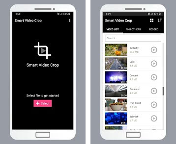 how to crop a video android