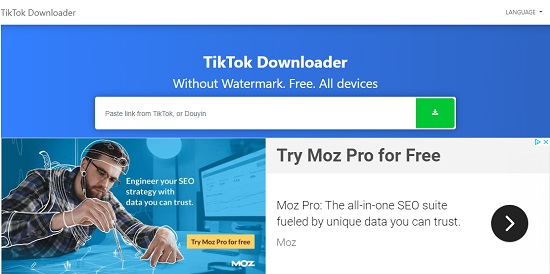 sssTikTok - TikTok Downloader Without Watermark