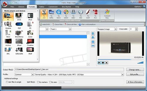 vsdc free video editor mp4