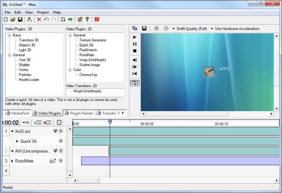 wax video editor