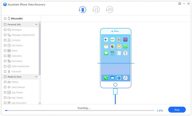 iphone messages scan process win